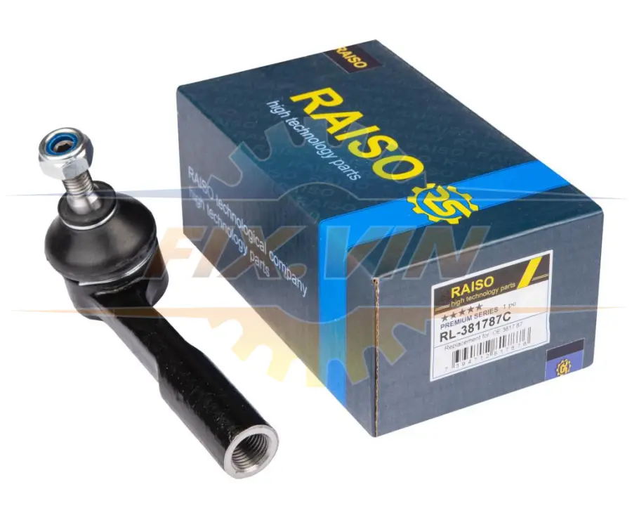 Наконечник тяги рульової (R) Fiat Fiorino/Qubo/Citroen Nemo/Peugeot Bipper 07- RAISO RL-381787C (фото 1)