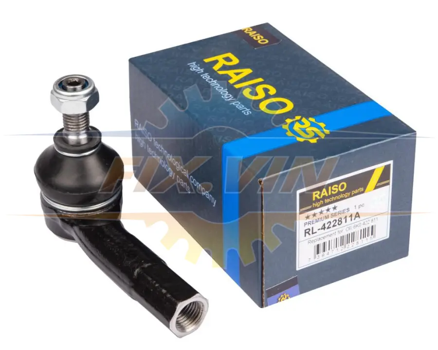 Наконечник тяги рульової (L) Volkswagen Polo/Caddy/SEAT Ibiza II/Cordoba 95-04 RAISO RL-422811A (фото 1)