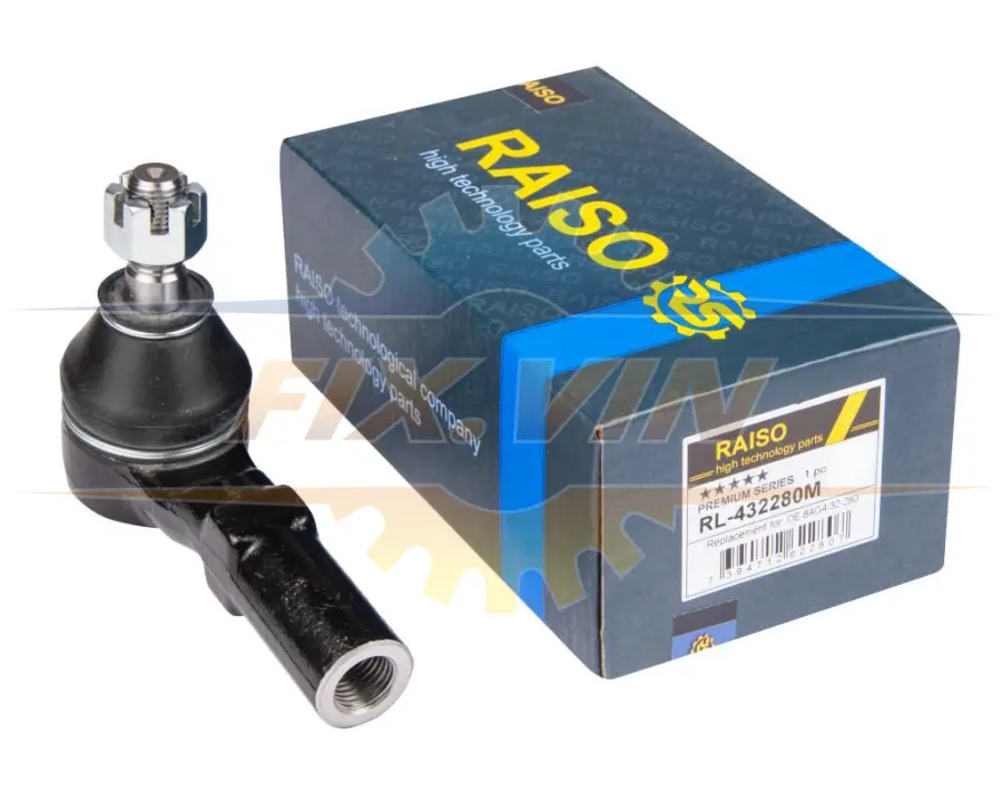 Наконечник тяги рульової Mazda 323/626/MPV/MX-6/Xedos/Premacy 87-06 RAISO RL-432280M (фото 1)