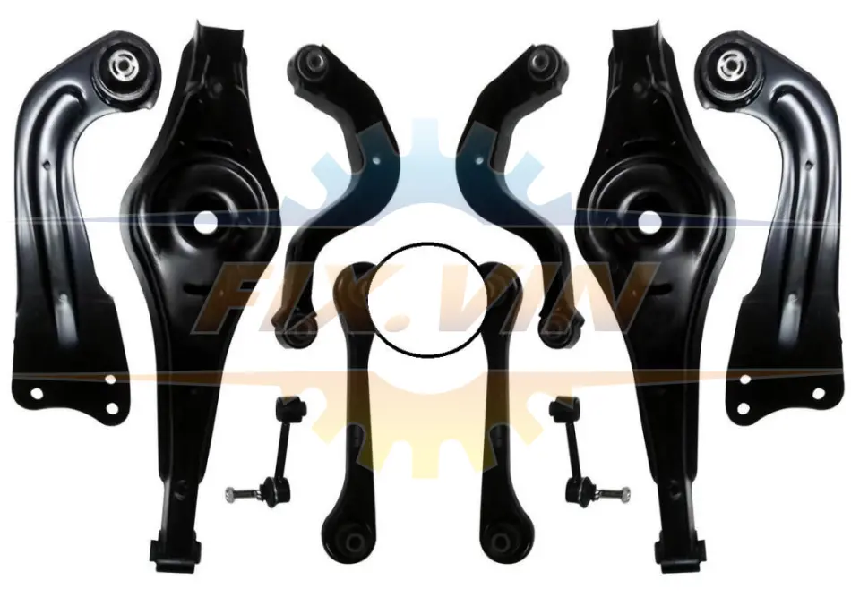 Комплект важелів підвіски (задньої) Audi A3/Q3/Skoda Octavia II/Superb II/VW Golf V 03- RAISO RL-505320-KIT (фото 1)