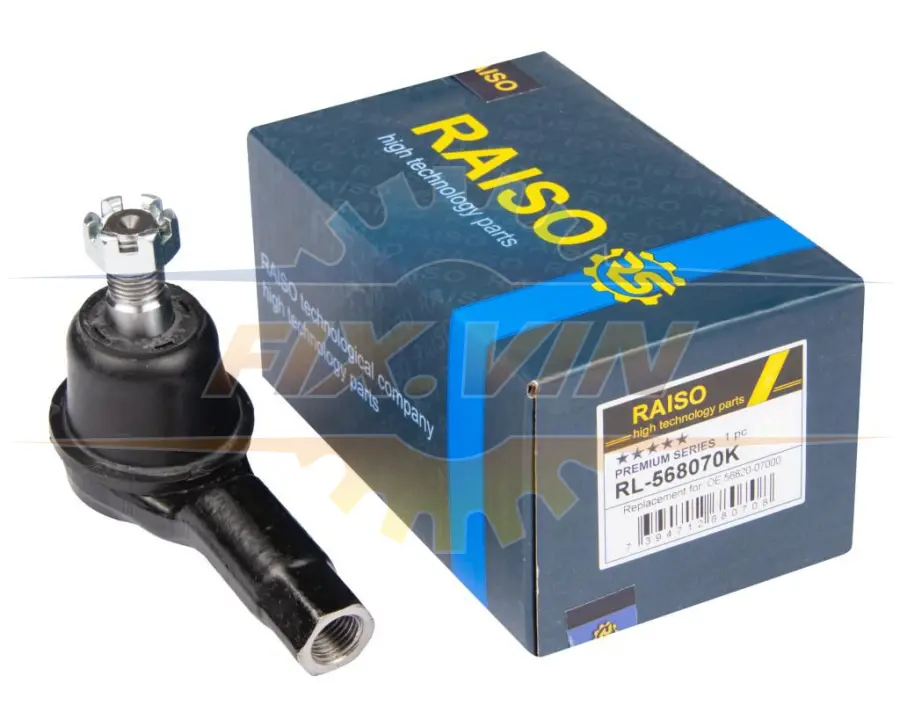 Наконечник тяги рульової Kia Rio/Picanto/Mazda 323/MX-3/RX-7 87-11 RAISO RL-568070K (фото 1)