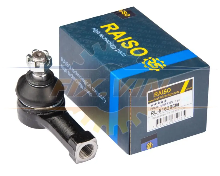 Наконечник тяги рульової Hyundai Sonata/Mitsubishi Pajero/Eclipse/L400/Sigma 80-07 RAISO RL-616286M (фото 1)