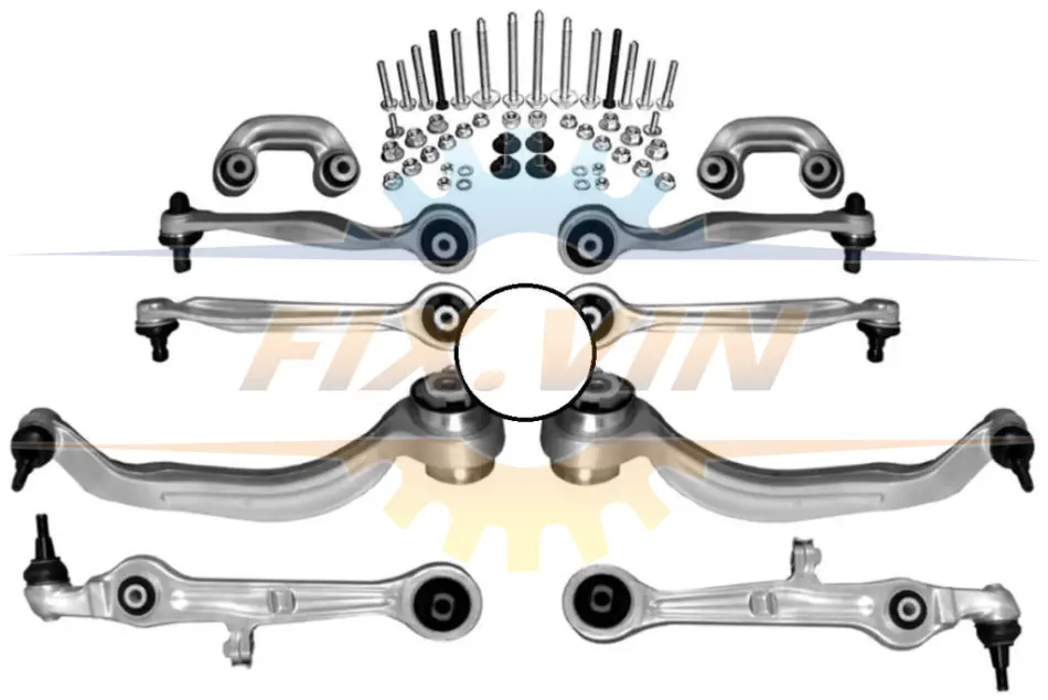 Комплект важелів передньої підвіски Audi A6 C5 Allroad 00-05 RAISO RL-804750-KIT (фото 1)