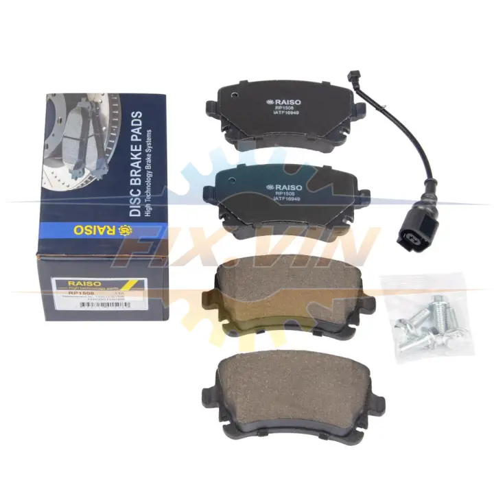Колодки гальмівні диск. зад. Audi A4/A6/A8VW Phaeton (з датчиком) 02-16 RAISO RP1508 (фото 1)