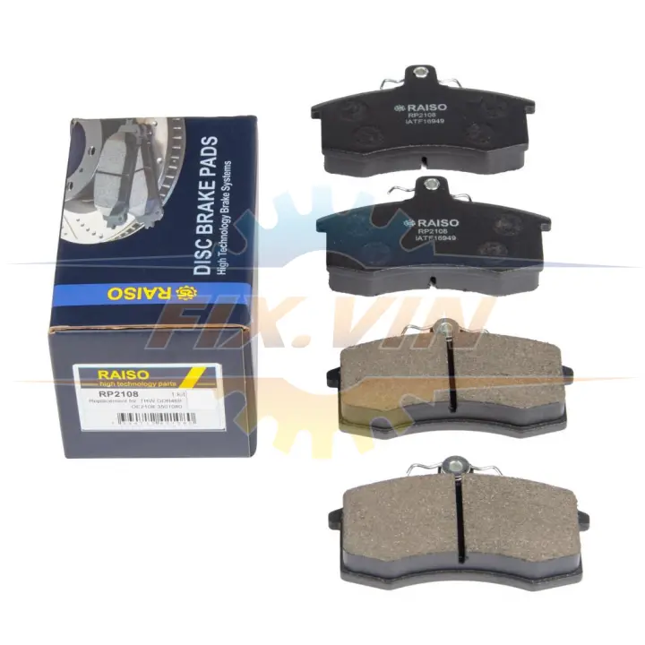 Колодки гальмівні диск. перед. ВАЗ 2108-2112/Priora (2170/2171/2172) 85- RAISO RP2108 (фото 1)