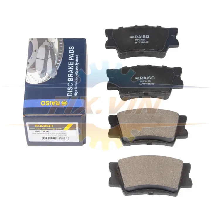 Колодки гальмівні диск. зад. Camry/Rav4 III/Rav4 IV 06- RAISO RP3426 (фото 1)