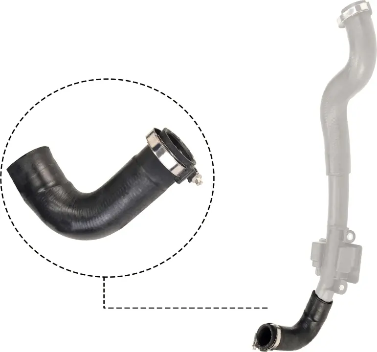 Патрубок інтеркулера Kangoo 1.5dCi 08- RAPRO R12500 (фото 1)