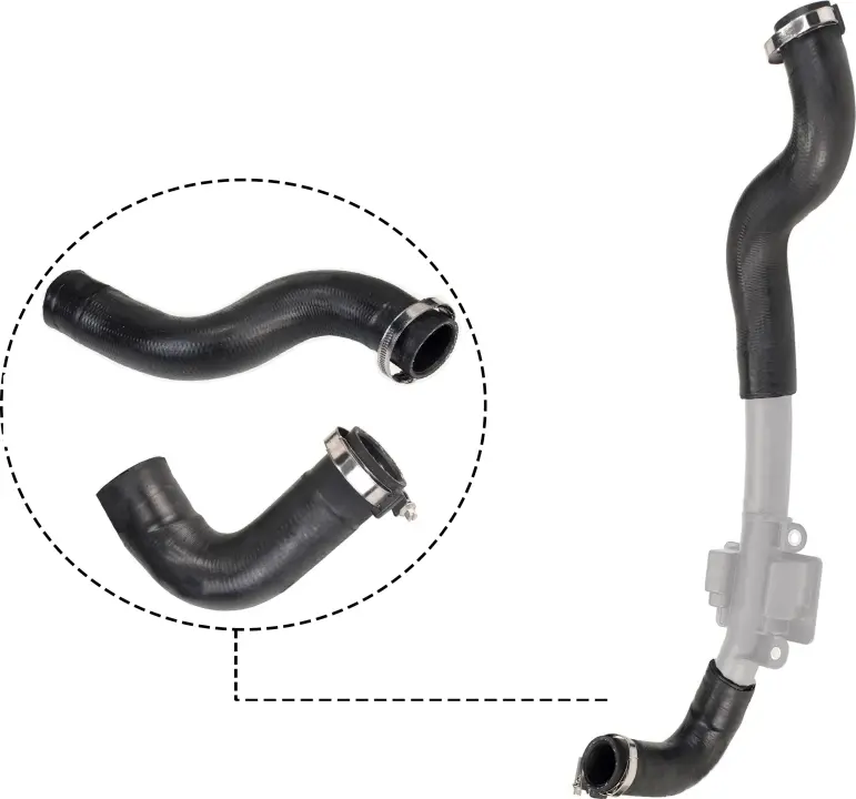 Патрубок інтеркулера Kangoo 1.5dCi 08- (к-кт) RAPRO R12500K (фото 1)