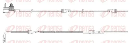 LAND ROVER Датчик зносу гальмівних колодок (передн) RANGE ROVER VELAR (L560) 2.0 P250 Si4 4x4 17- REMSA 001191