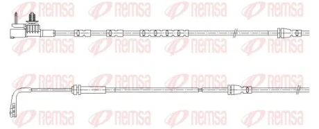 LAND ROVER Датчик зносу гал. колодок (перед) RANGE ROVER EVOQUE 1.5 20-, 2.0 18- REMSA 001196