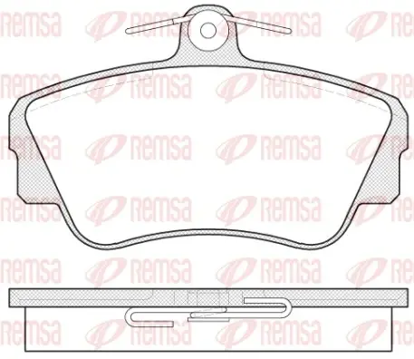 Колодки гальмівні дискові REMSA 0309.00 (фото 1)