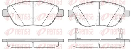 Колодки гальмівні дискові REMSA 0859.32