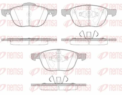 FORD гальмівні колодки передн.C-Max,Focus II,III,Kuga I,II Mazda 3,5,Volvo 03- REMSA 108215