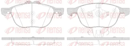 Колодки гальмівні дискові REMSA 1082.50