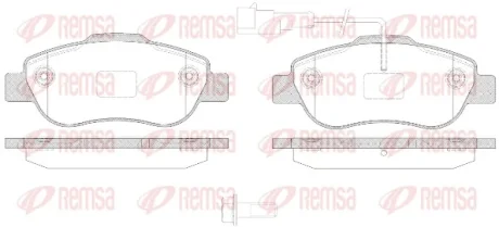 Комплект тормозных колодок REMSA 110021