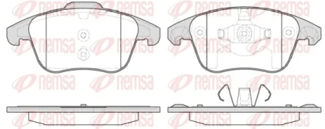 Колодки гальмівні дискові REMSA 1249.30