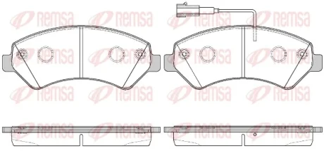 Колодки гальмівні дискові REMSA 1275.22