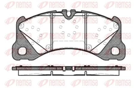 Колодки гальмівні дискові REMSA 1345.40