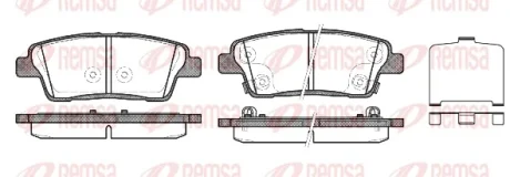 Комплект тормозных колодок REMSA 145802