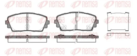 Колодки пер KIA PICANTO NEW(11-) REMSA 1481.02