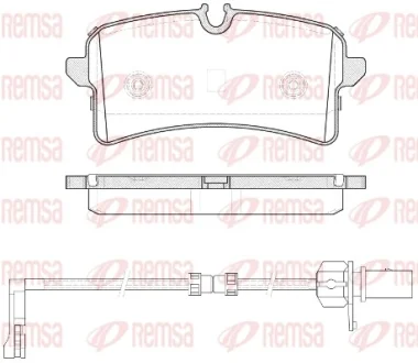 Колодки гальмівні дискові REMSA 1505.12