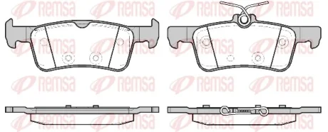 Колодки гальмівні дискові REMSA 1563.20