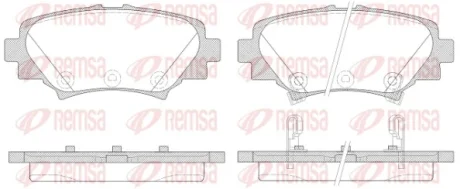 Колодки гальмівні дискові REMSA 1570.02