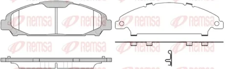 Колодки гальмівні дискові REMSA 1620.00