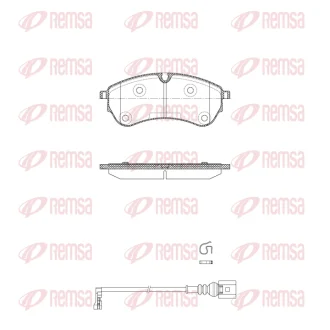VW гальмівні колодки передн. CRAFTER 16- REMSA 183001
