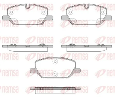 OPEL Гальмівн колодки передн. INSIGNIA B Grand Sport (Z18) 1.5 (68) 17- REMSA 192612