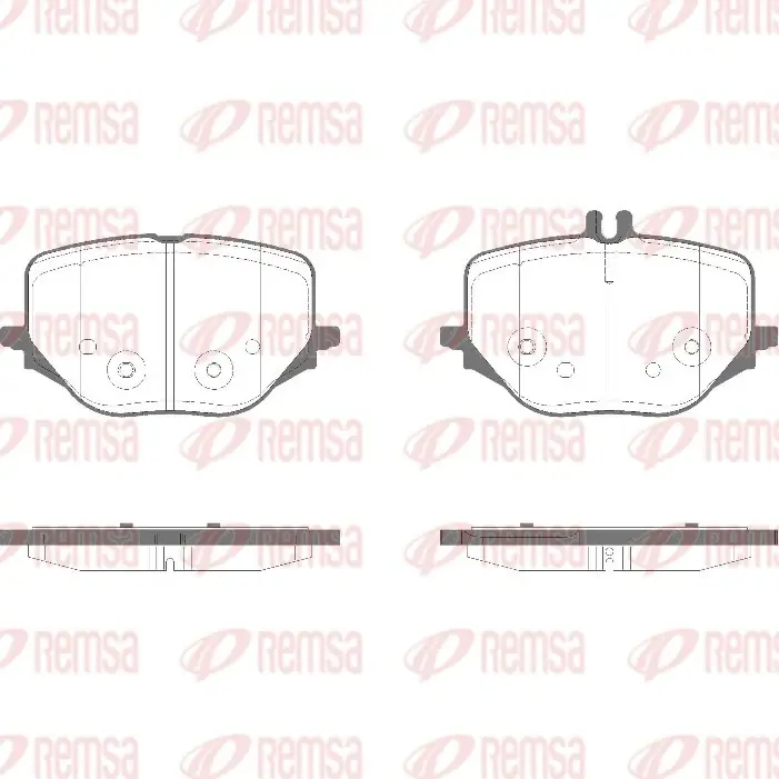 Колодки тормозные задние для Mercedes S class W223 REMSA 195000 (фото 1)