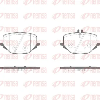 DB Гальмівні колодки S-CLASS (Z223) S 580 Maybach EQ Boost 4-matic 21-, GLC (X254) 300de 4-matic 22- REMSA 195010