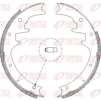 Комлект тормозных накладок REMSA 442300