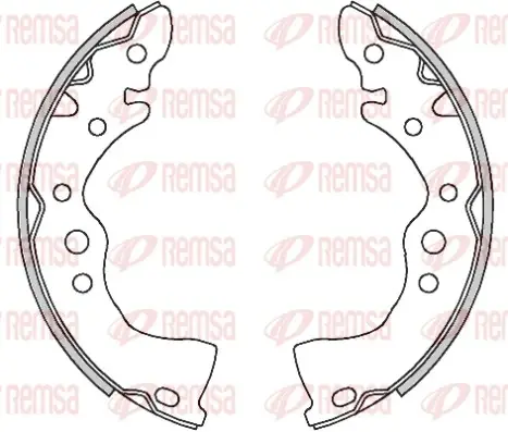 NISSAN щоки гальмівні Almera 1,6 06- REMSA 449300 (фото 1)