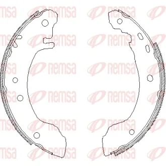 Комлект тормозных накладок REMSA 450800