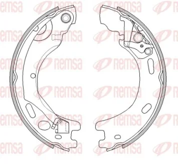 LANDROVER щоки ручного гальма Discovery III,IV,Range Rover Sport 05- REMSA 452000