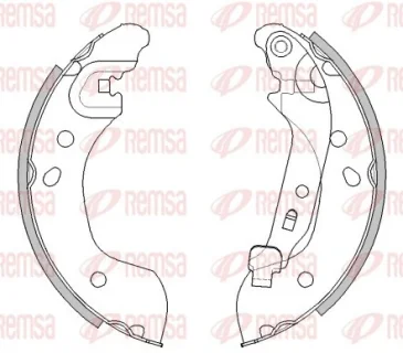 NISSAN Щеки тормозные MICRA K12 03- REMSA 453600