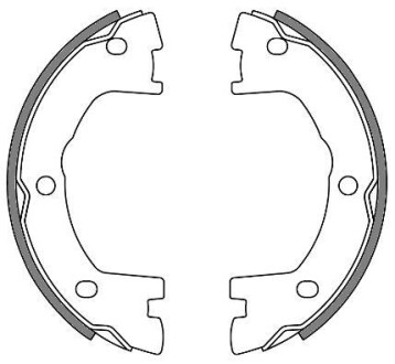 Колодки гальмівні барабанні (комплект 4 шт) REMSA 4640.00