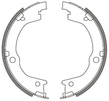 Колодки гальмівні барабанні REMSA 4644.00