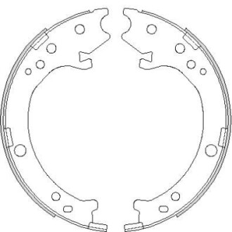 Колодки гальмівні барабанні REMSA 4690.00