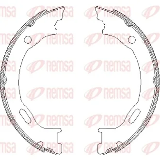 Комлект тормозных накладок REMSA 470701