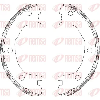 Комлект тормозных накладок REMSA 471200