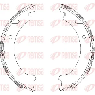 Комлект тормозных накладок REMSA 472100