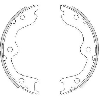 Колодки гальмівні барабанні REMSA 4738.00