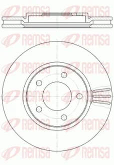 Тормозной диск REMSA 6104710