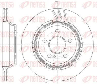 Тормозной диск REMSA 6129610