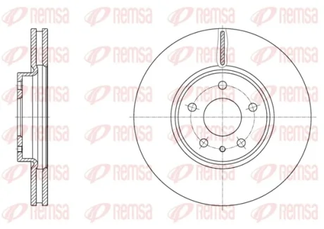 Диск гальмівний REMSA 61605.10