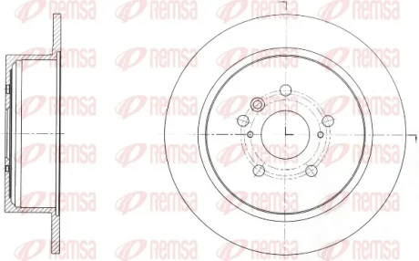 Диск гальмівний REMSA 61650.00