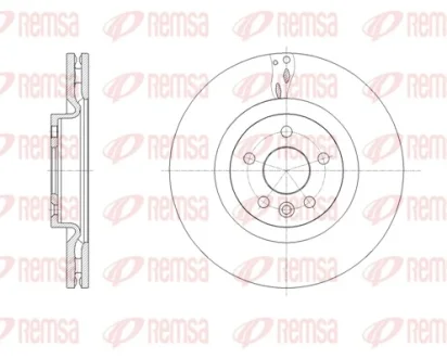 LAND ROVER диск гальм. передній Range Rover Evoque 11-, Discovery Sport 14- REMSA 6178610