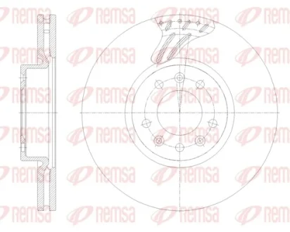 Диск гальмівний REMSA 62122.10